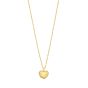 Gold Over Silver Heart Locket Necklace