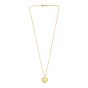 Gold Over Silver Heart Locket Necklace