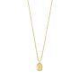 Gold Over Silver Octagonal Star Locket Necklace