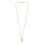 Gold Over Silver Octagonal Star Locket Necklace