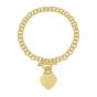 Gold Over Silver Heart Toggle