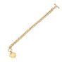 Gold Over Silver Heart Toggle