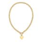 Gold Over Silver Heart Toggle