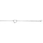 14K Gold Open Heart Anklet