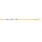 14K Two-tone Gold Anklet