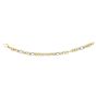 14K Gold Alternating Three Plus One Heritage Link Bracelet 