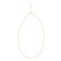 14K Gold Popcorn Adjustable Chain