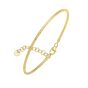 14K Diamond Cut Stack Bangle