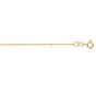 14K Gold 0.9mm Diamond Cut Bead Chain