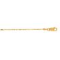 14K Gold 0.9mm Diamond Cut Bar and Bead Chain