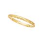 14K Gold X Pattern Bangle