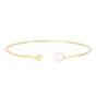 14K Diamond and Pearl Bangle