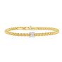 14K Gold Prosecco Diamond Mini "X" Cuff