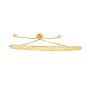 14K Gold Curved Bar Friendship Bracelet