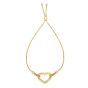 14K Gold Heart Friendship Bracelet