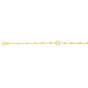 14K Gold Angel and Bead Bracelet