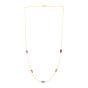 14K Multi-Gemstone Paperclip Chain