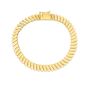 14K Gold Rib Link Bracelet