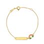 14K Rainbow Children's Bracelet