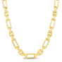 14K Gold Metropolitan Alternating Paperclip Links Chain 