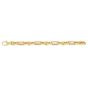 14K Gold Metropolitan Alternating Paperclip Links Chain 