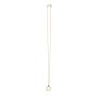 14K Baguette Gemstone Heart Necklace