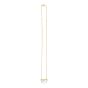 14K MOP Geometric Half Moon Necklace