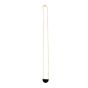 14K Onyx Geometric Half Moon Necklace