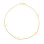 14K Gold Cross Anklet