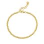 14K 3mm Beaded Bracelet