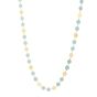 14K Turquoise Geometric Mirror Gem Chain