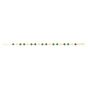 14K Malachite Geometric Mirror Gem Chain Bracelet