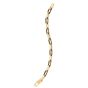 14K Onyx Paperclip Gem Link Bracelet
