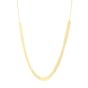14K Polished Heart Link Chain Necklace
