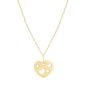 14K Cutout Heart Pendant