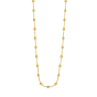 14K Layering Saturn Bead Necklace