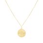 14K Radiating Heart Medallion Necklace 
