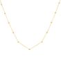 14K Saturn Bead Chain Necklace