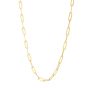 14K Long Domed Paperclip Chain