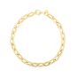14K Oval Domed Paperclip Chain