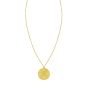 14K Radiating Circle Necklace