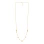14K Adjustable Puff Heart Bead Necklace