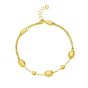 14K Adjustable Puff Pebble Bracelet/Anklet