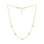 14K Adjustable Puff Pebble Necklace