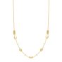 14K Adjustable Puff Pebble Necklace