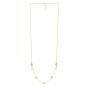 14K Adjustable Puff Pebble Necklace