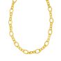 14K Gold Large Oval Link Fancy Chain