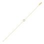 14K Petite Diamond Circle Bracelet