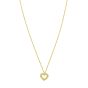 14K Petite Diamond Heart Necklace