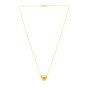 14K Gold Small Puffed Up Heart Necklace